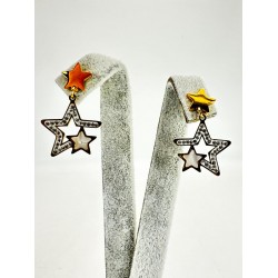 Gold Yıldızlı Küpe